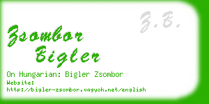 zsombor bigler business card